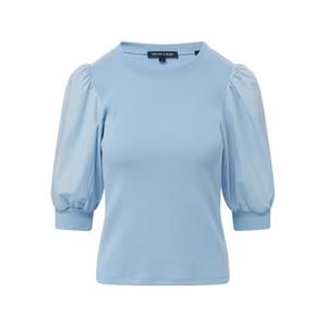 Veronica Beard Light Blue Puff Sleeve Blouse